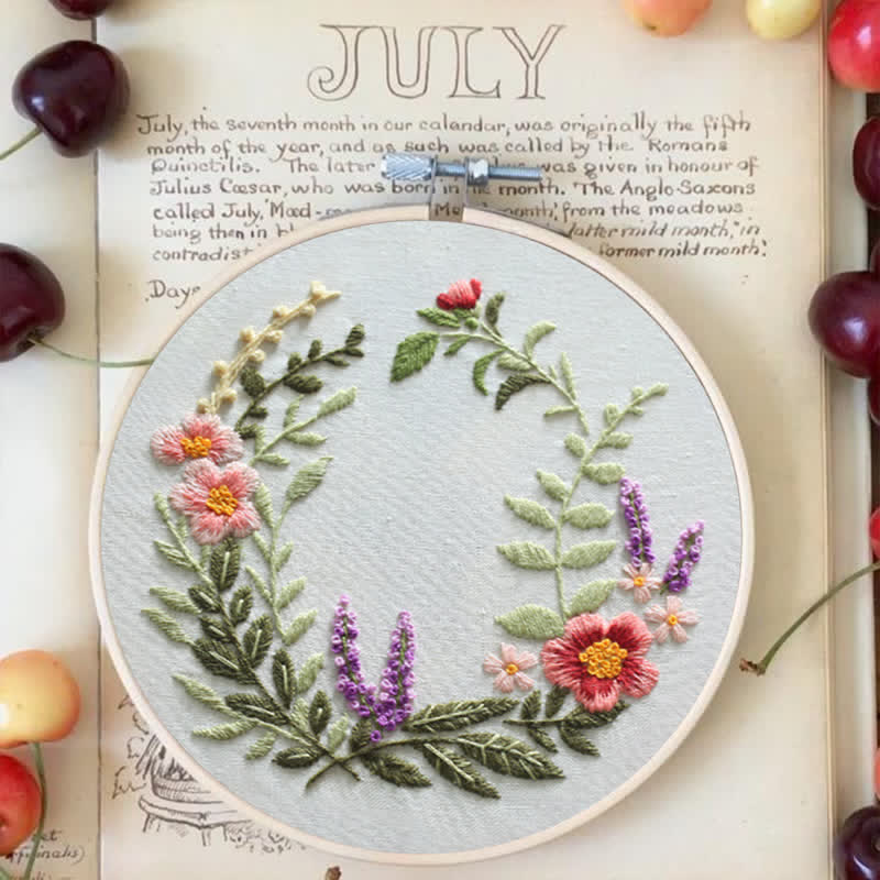 Rubbyoo Embroidery Kit - Wildflowers Indian Summer