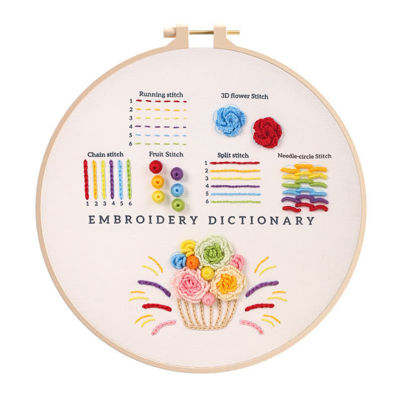 1Pack Embroidery Starter Kit For Adults