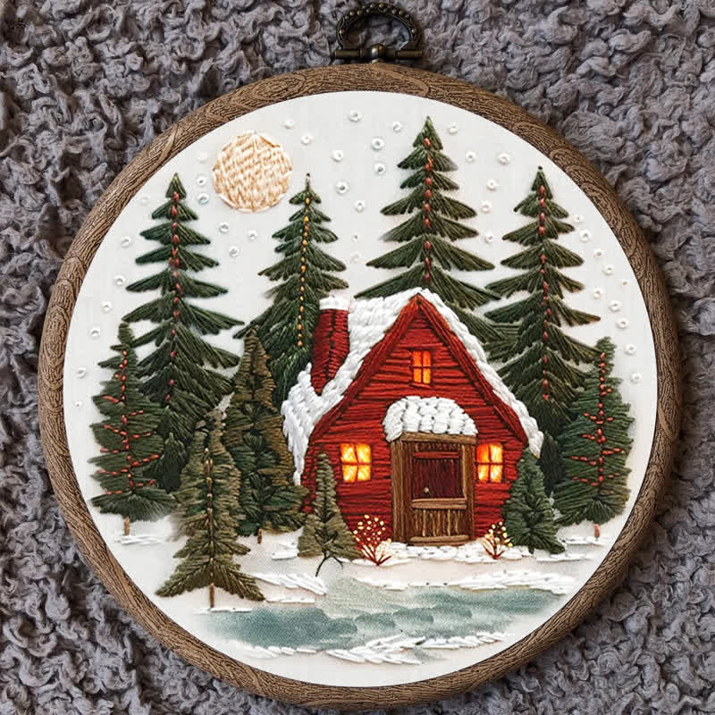 Rubbyoo Embroidery Kit - Winter Forest