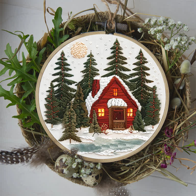 Rubbyoo Embroidery Kit - Winter Forest