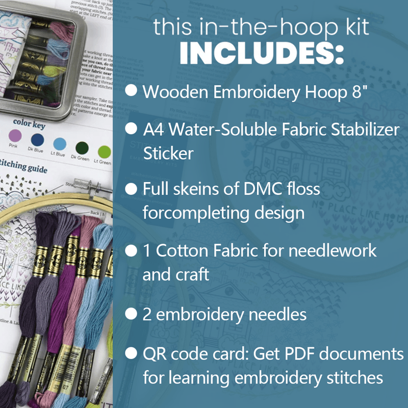 Rubbyoo Embroidery Kit - Winter Bluejay