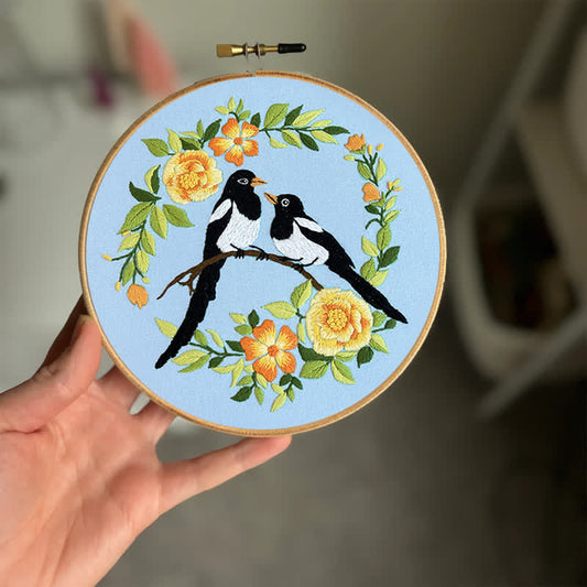 Rubbyoo Embroidery Kit - Love Birds And Flowers
