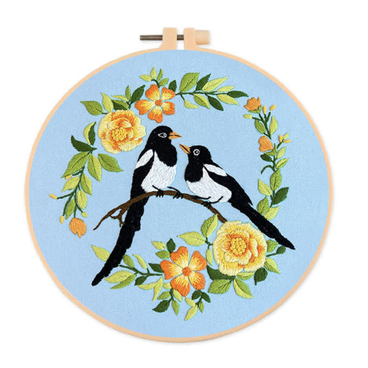Rubbyoo Embroidery Kit - Love Birds And Flowers