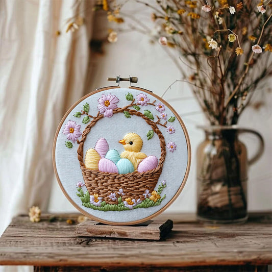 Rubbyoo Embroidery Kit -Easter Basket | Holiday Needlework Gift  DIY Craft Kits