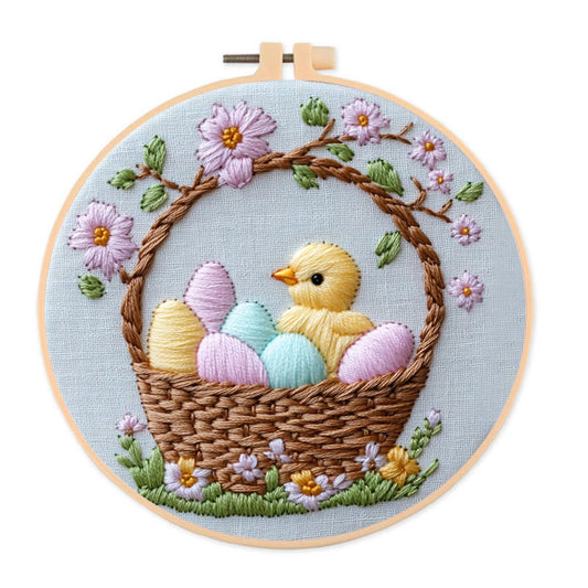 Rubbyoo Embroidery Kit -Easter Basket | Holiday Needlework Gift  DIY Craft Kits