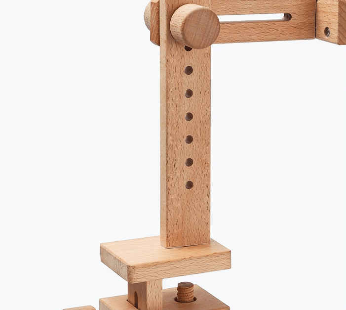 Wooden Embroidery Hoop | 360 Degree Rotating Hoop |  Adjustable Stitching Stand